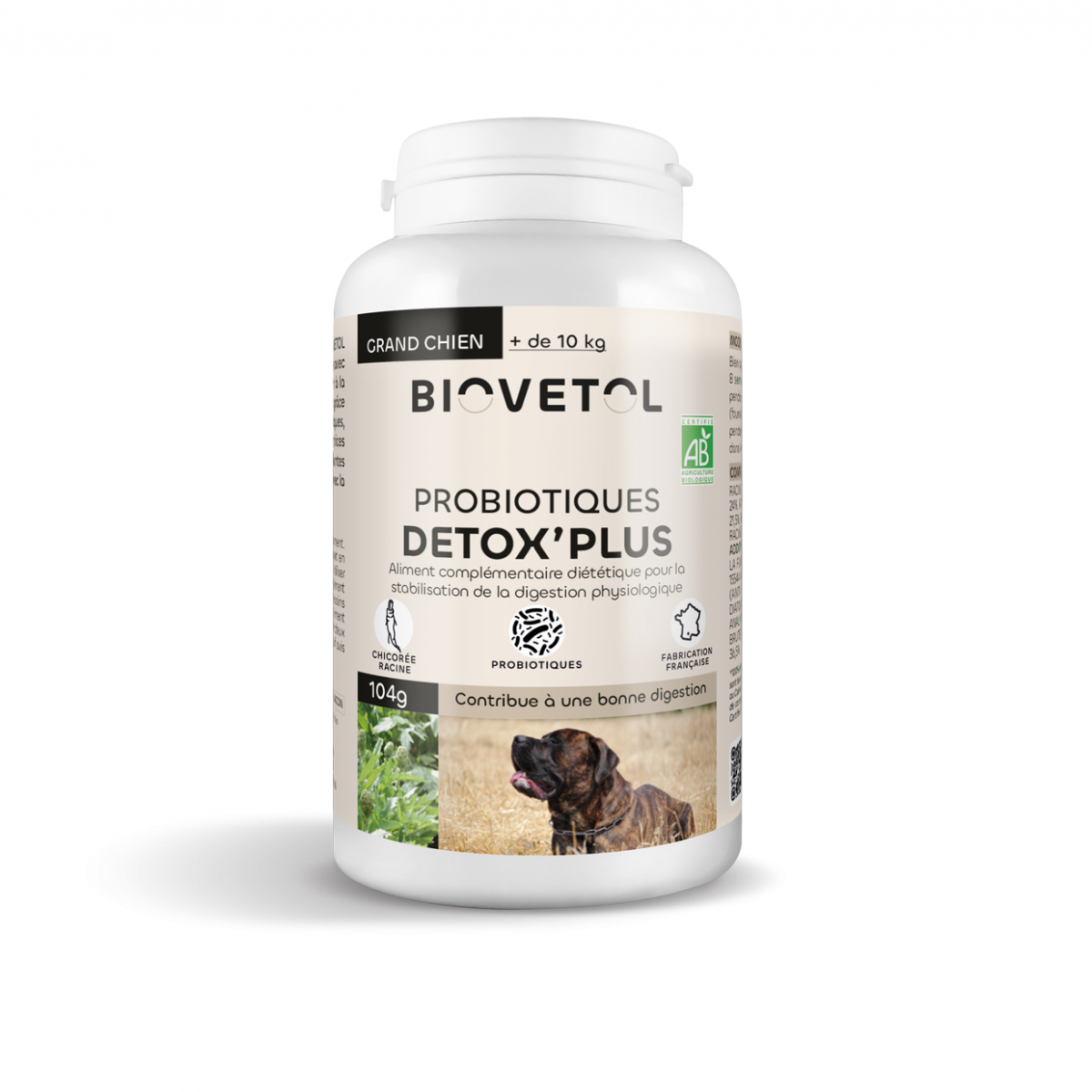 BIOVETOL Polvo Detox'plus bio para perro grande