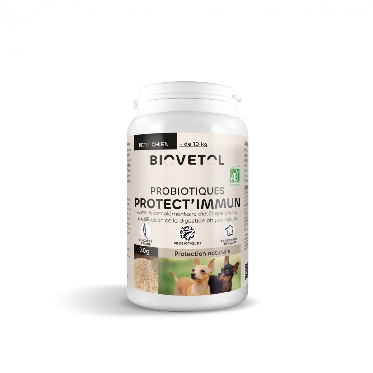 BIOVETOL Poudre protect'immun bio pour petit chien 