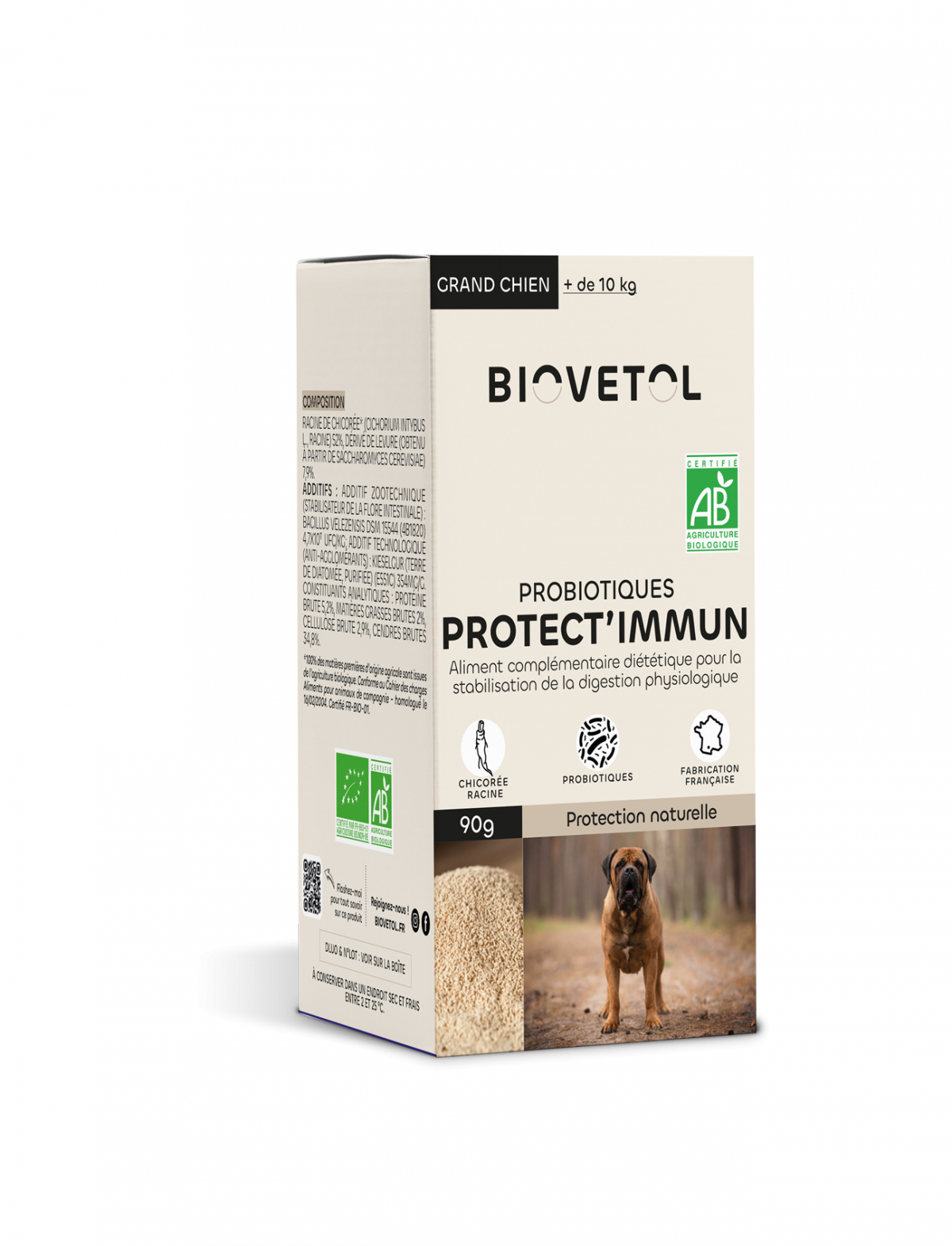 BIOVETOL Poudre Protect'Immun bio para perro grande