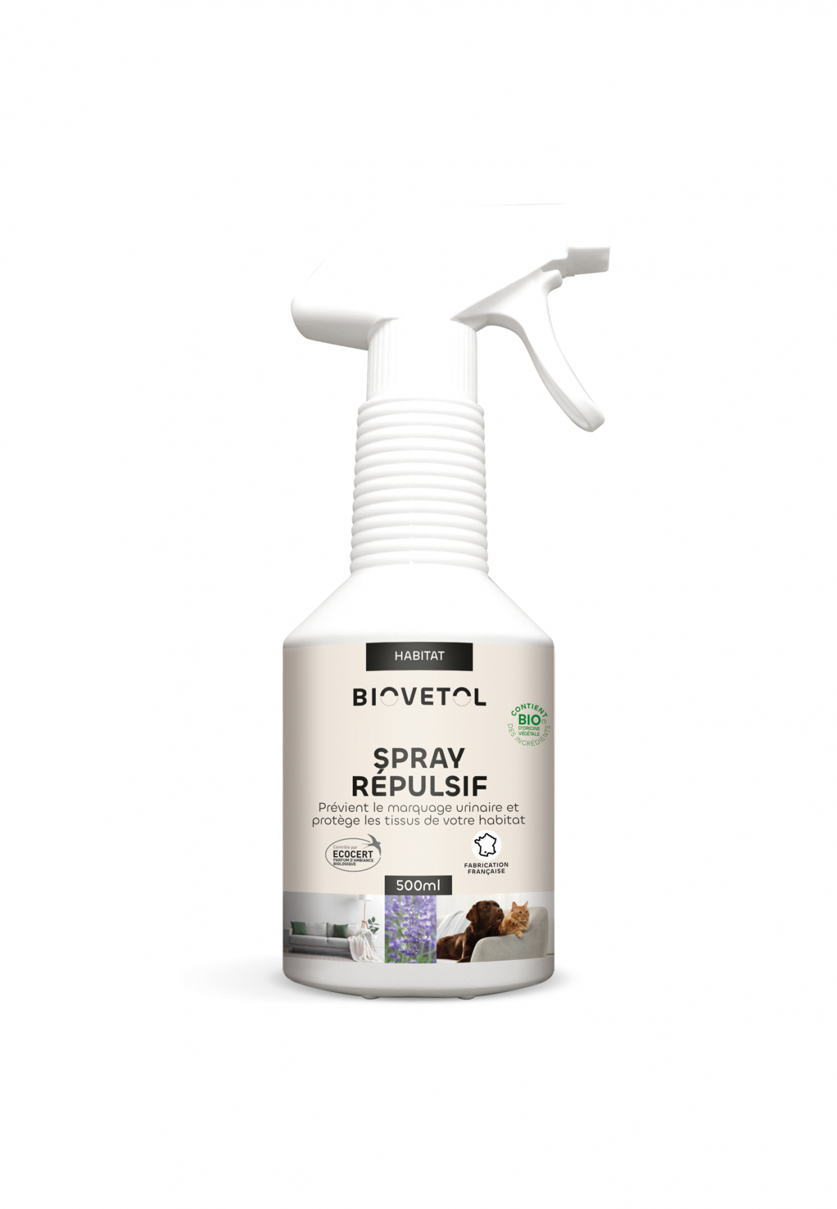 BIOVETOL Spray repelente orgánico para perro y gato 