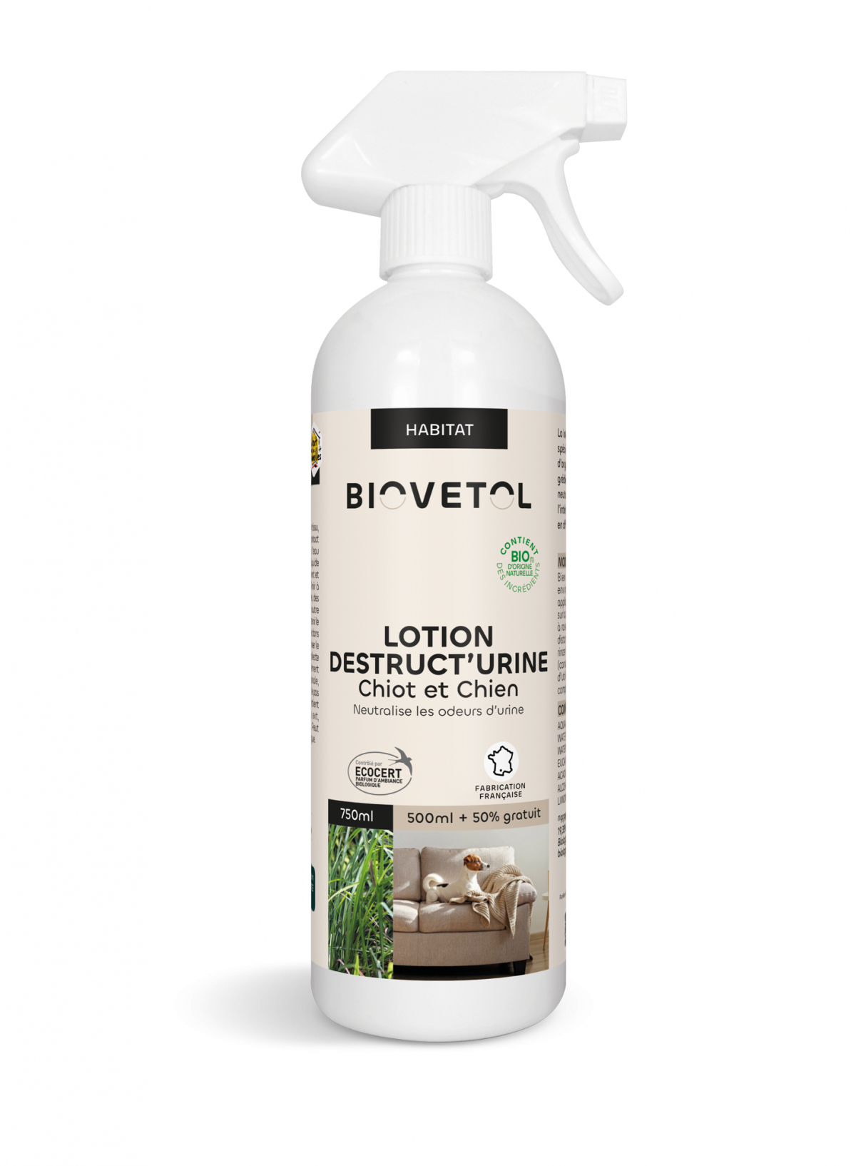 BIOVETOL Lotion Destruct'Urine bio voor honden 