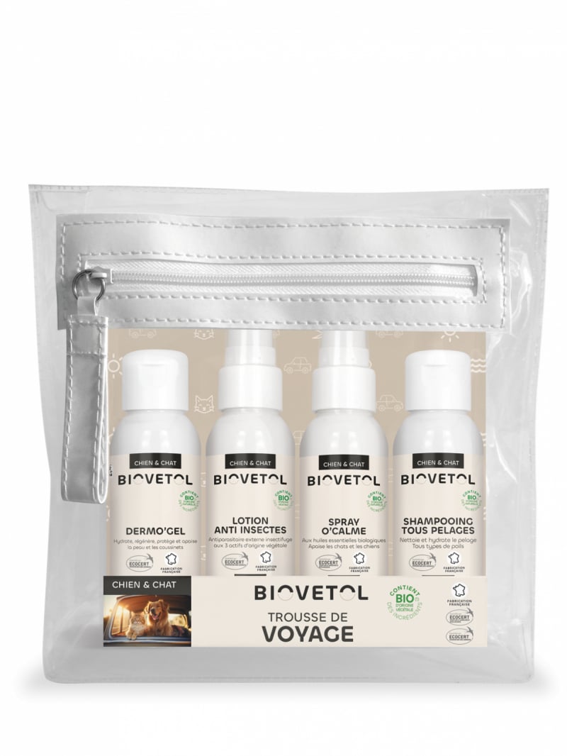 BIOVETOL Kit de viaje para perros y gatos