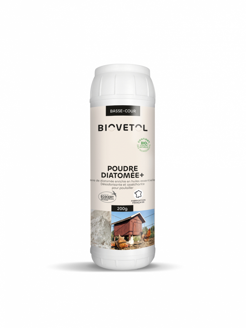 BIOVETOL Poudre diatomée+ bio pour basse-cour