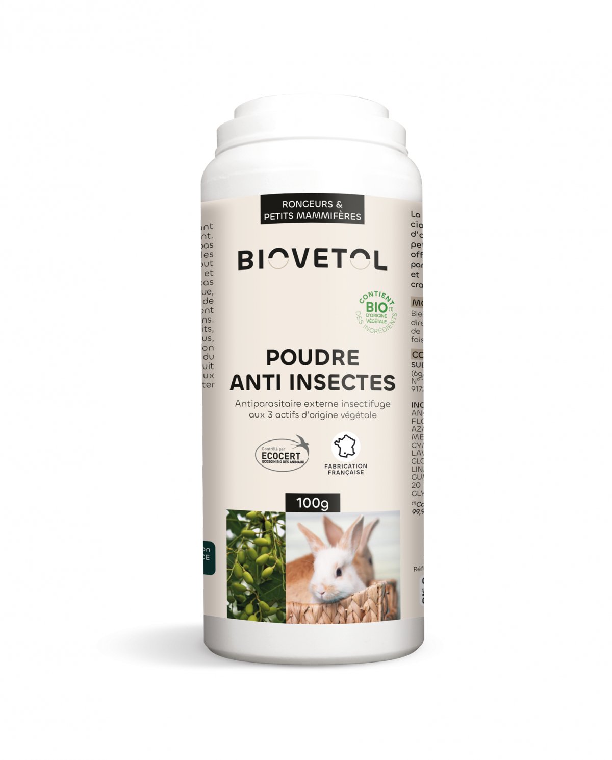 BIOVETOL Poudre anti-insectes bio pour rongeurs