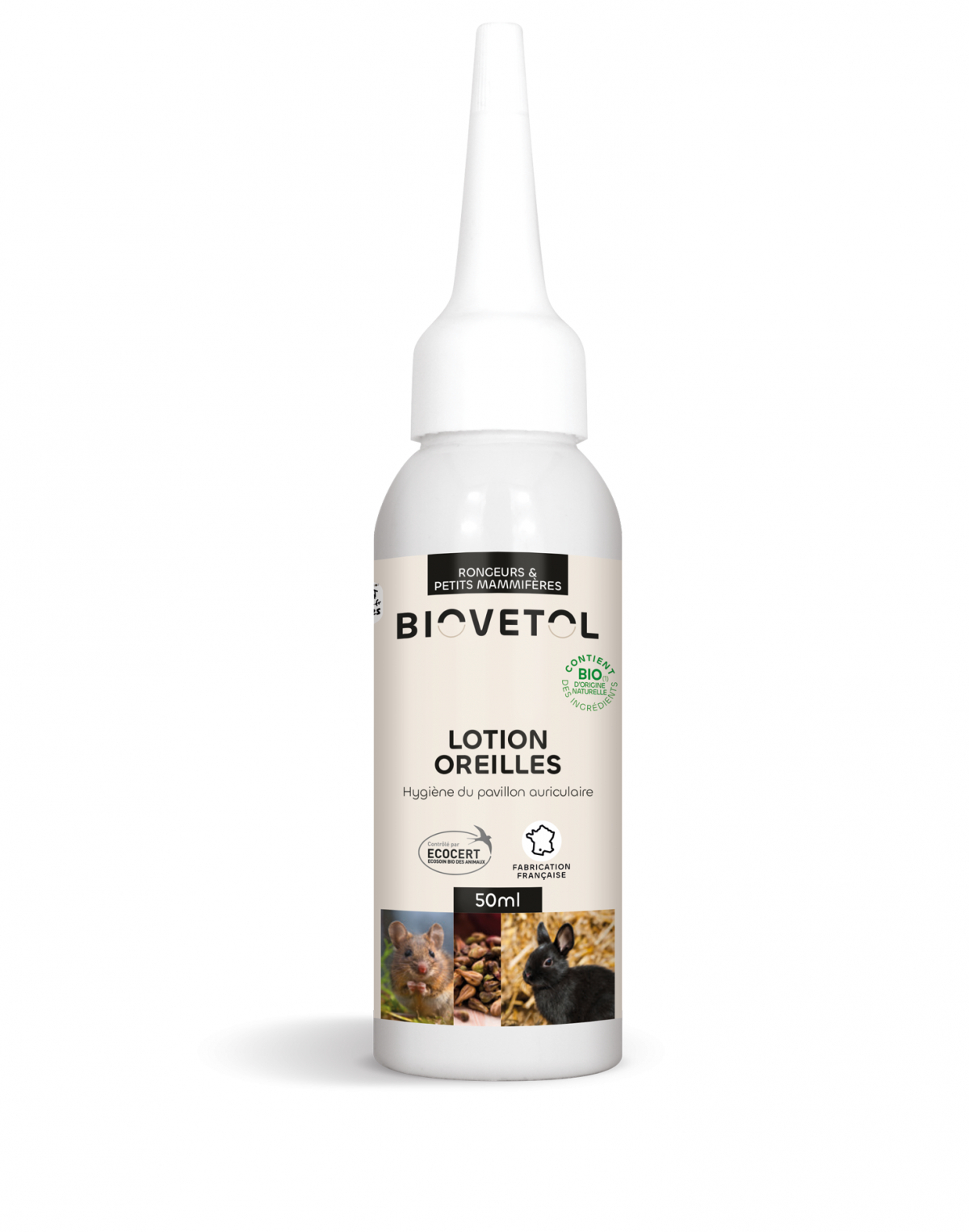 BIOVETOL Lotion oreille bio pour rongeurs