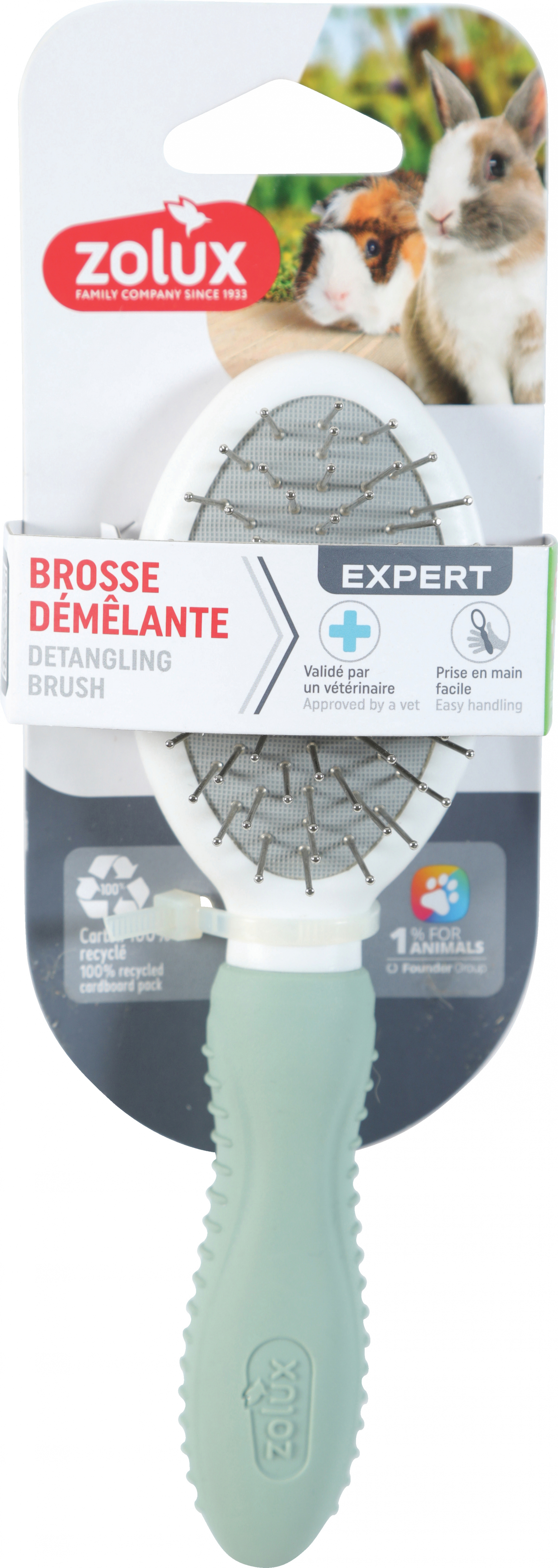 Brosse démêlante pour rongeur