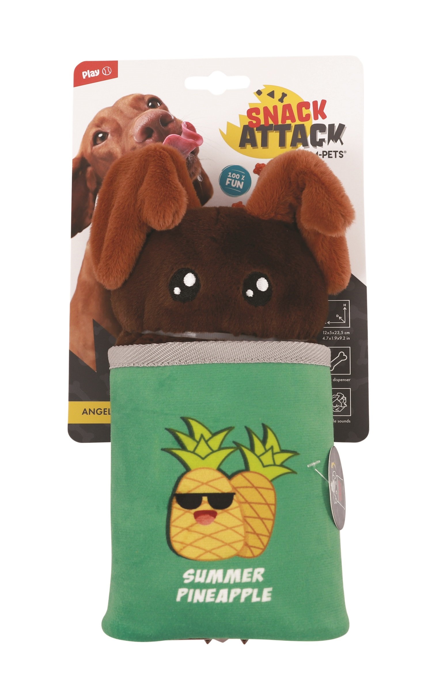 Snack Attack jouet distributeur de nourriture pour chien - ANGEL