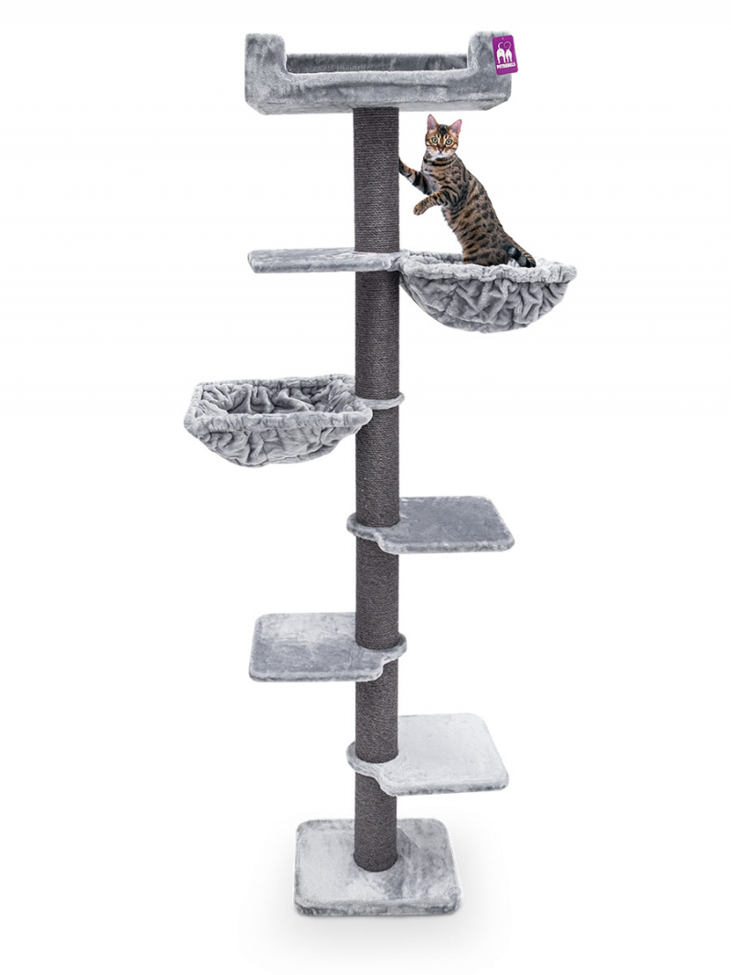 Árbol para gatos Alexis gris - 224cm