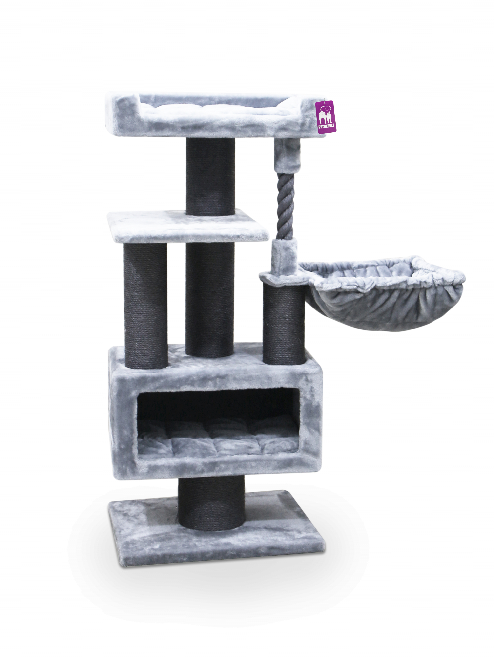 Árbol para gatos XXL Parklane gris - 131cm