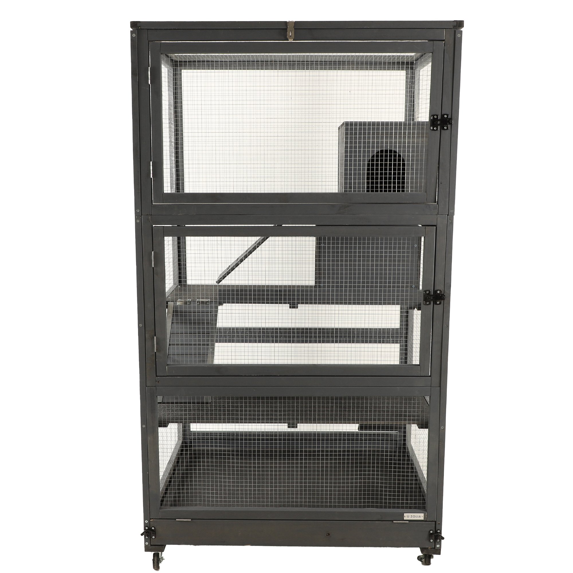 Grande cage pour rongeurs, furets - H164 cm - Zolia Jaq