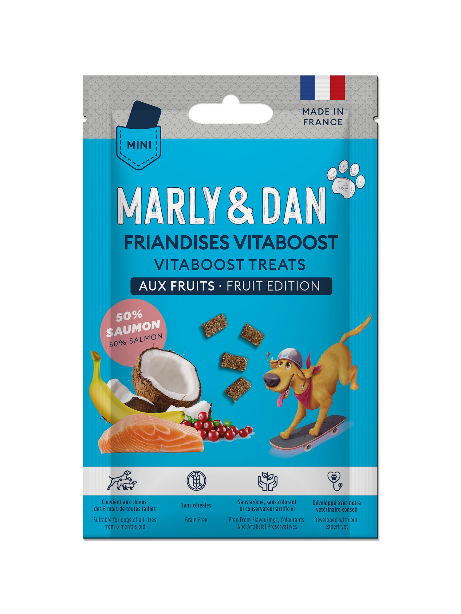 Marly & Dan Formato de Bolso Vitaboost Frutas para cão