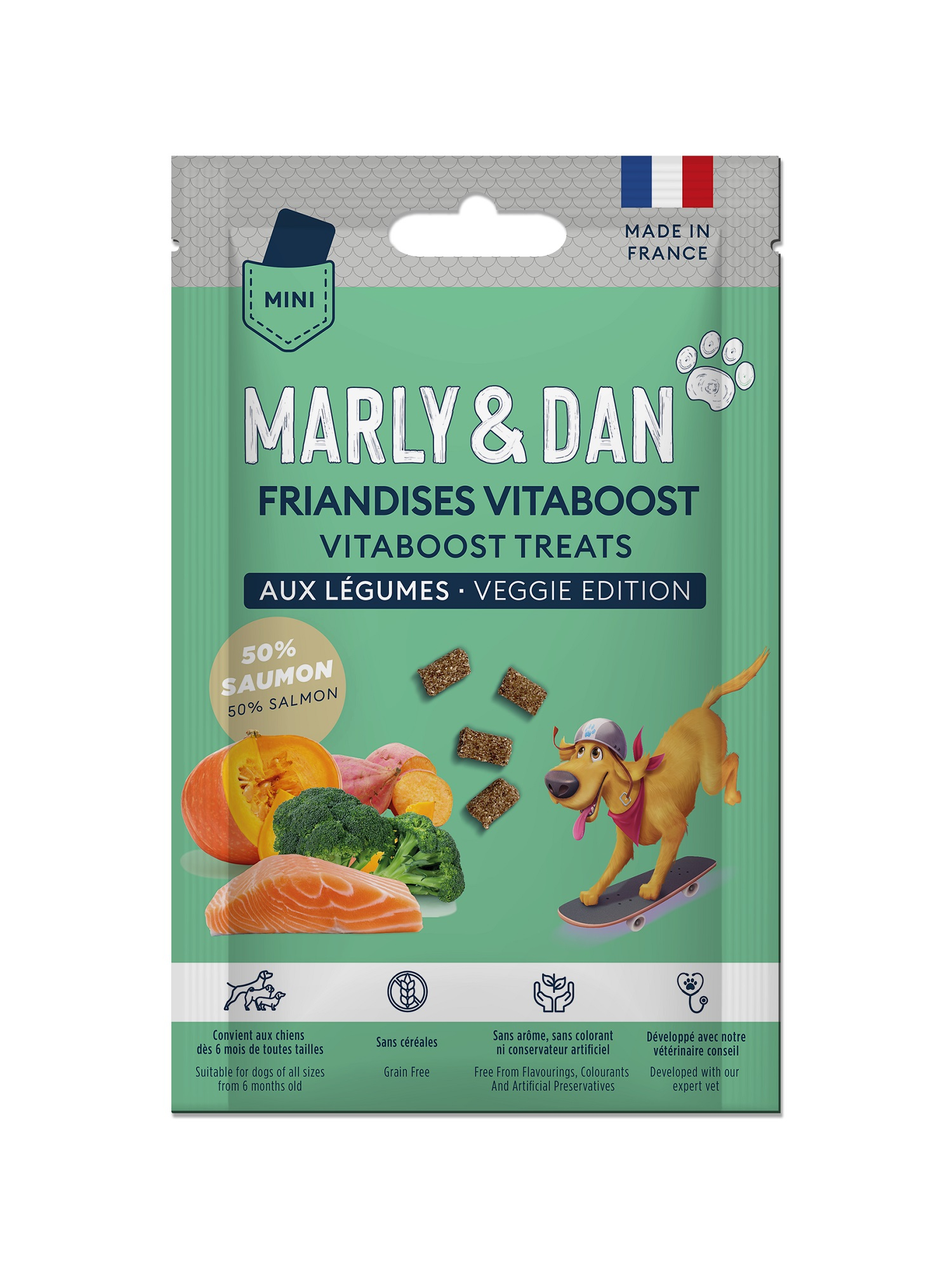 Marly & Dan Formato de Bolso Vitaboost Legumes para cão 