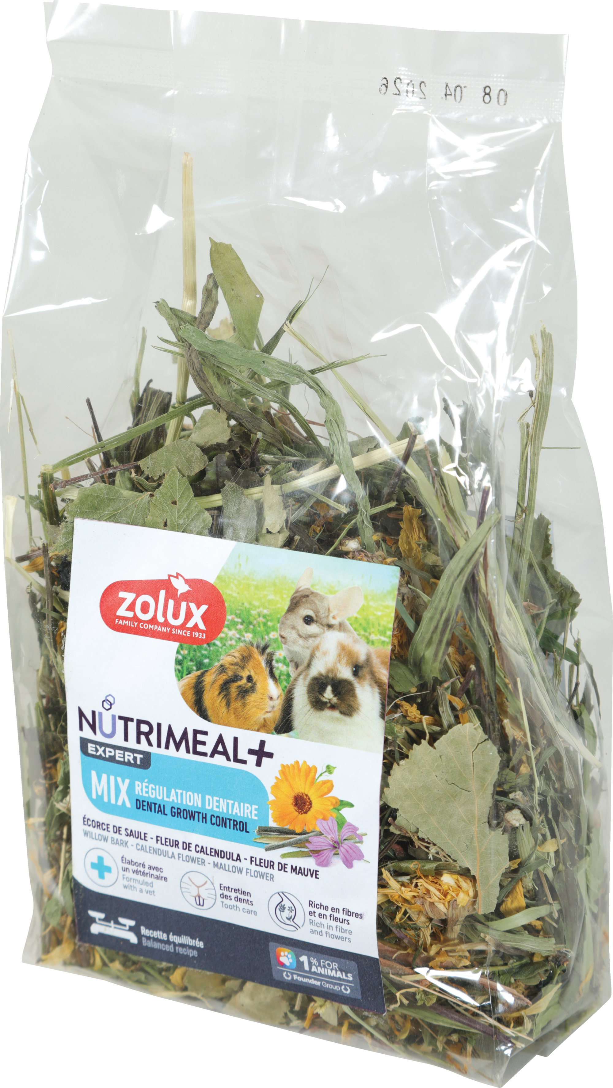 Zolux Nutrimeal Mistura de Plantas Mix Regulação Dentária