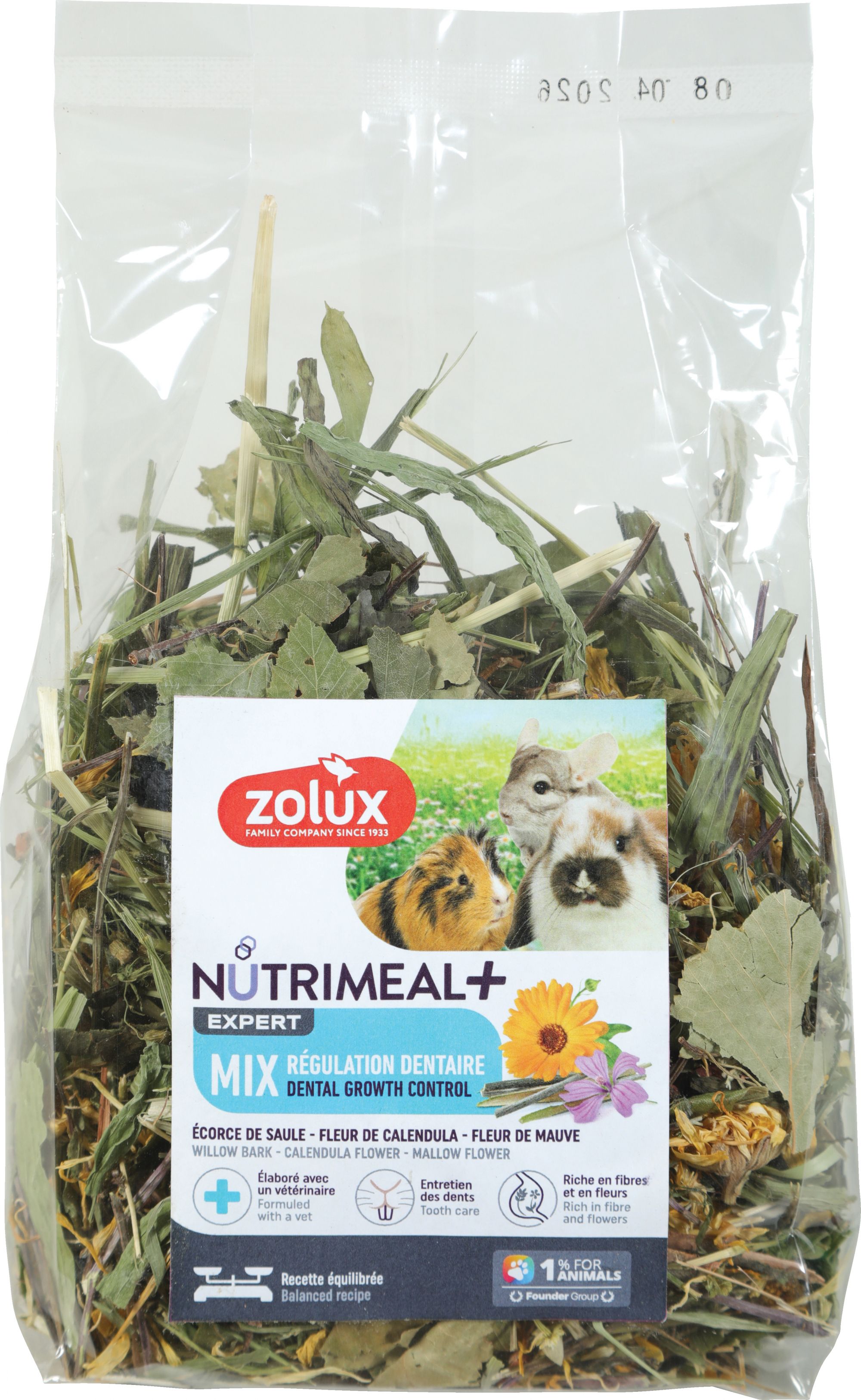 Zolux Nutrimeal Mengsel van planten mix tandregulering