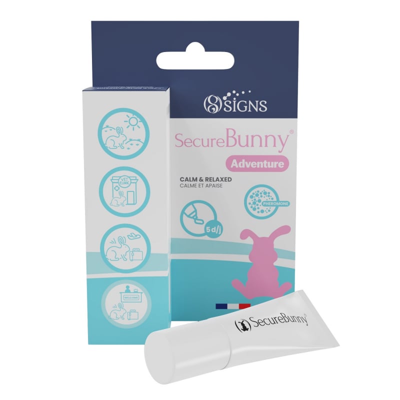 SecureBunny Adventure, feromônio materno calmante Coelho