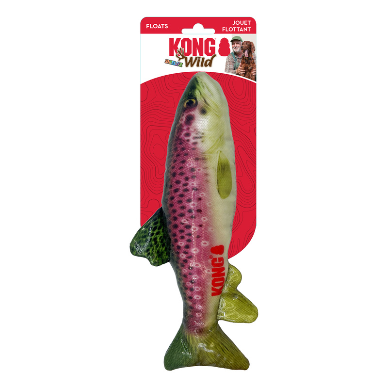 Speelgoed KONG Wild Shieldz Forel voor honden 