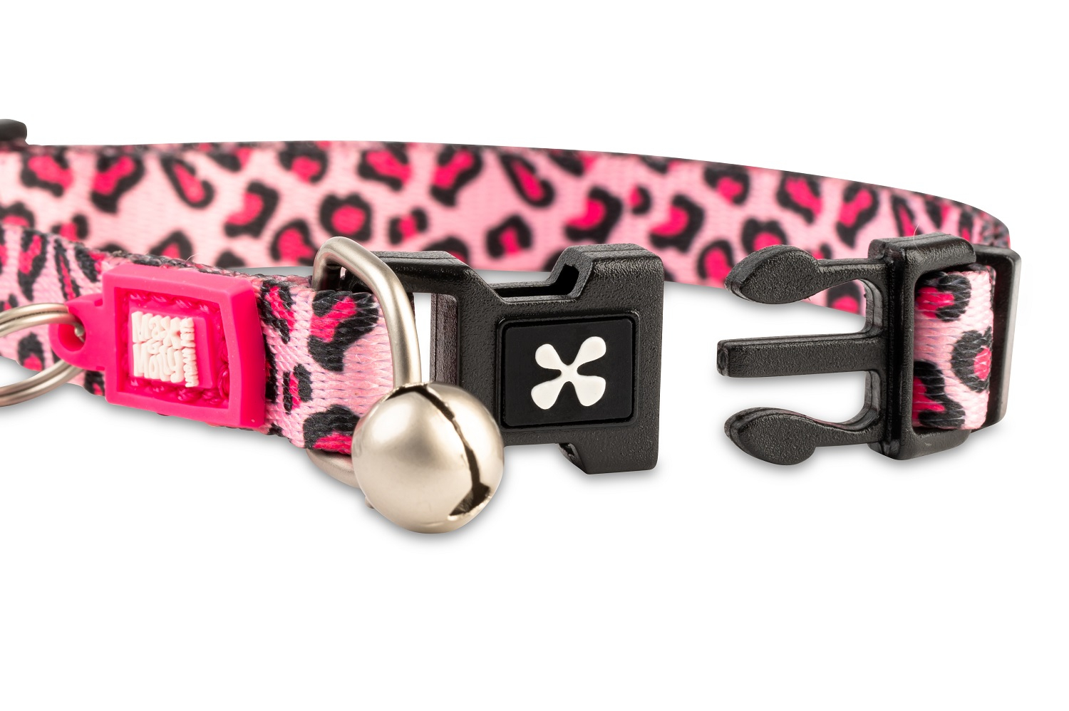 Max & Molly Collier pour chat Smart ID - Leopard Pink