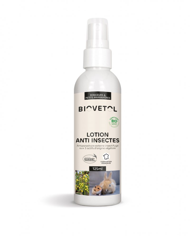 Comparer les prix de BIOVETOL Lotion anti-insectes bio pour petits mammif&#232;res