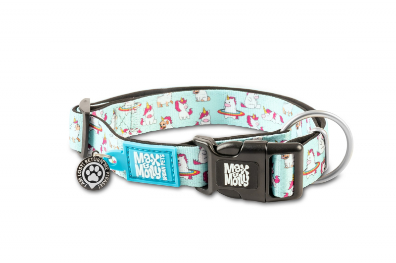 Max & Molly Collar para perro con placa de identificación inteligente - Unicorn