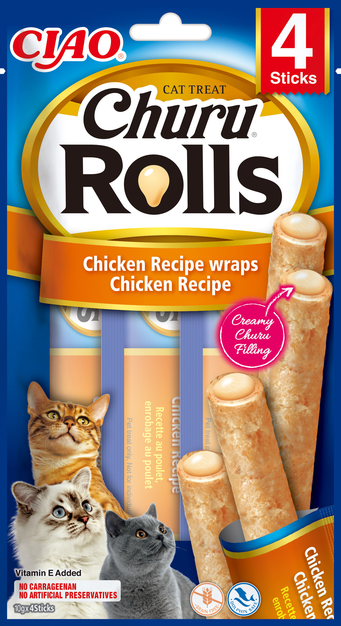 CIAO CHURU Rolls Huhn für Katzen