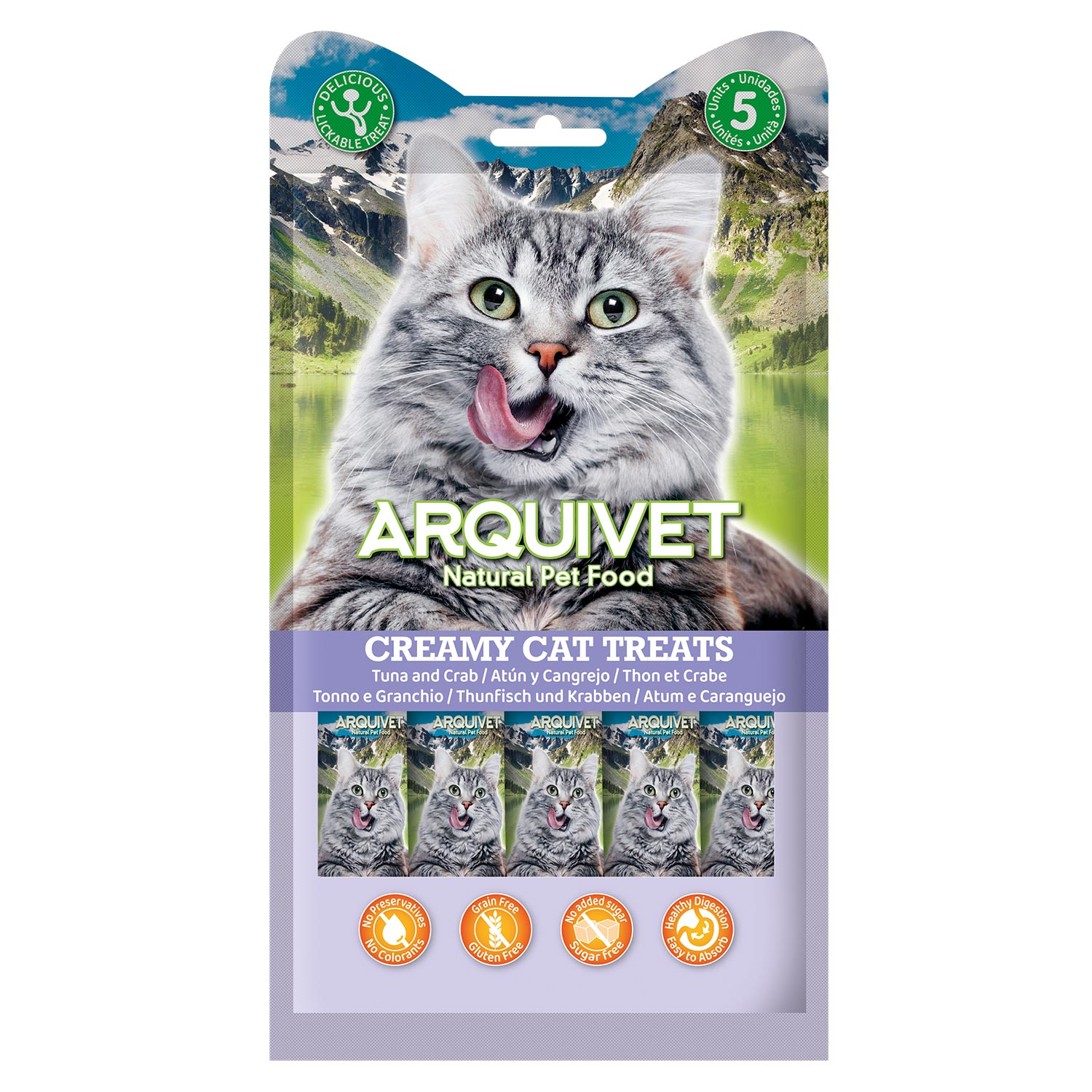  ARQUIVET Snack cremoso para gato - 5 sabores à escolha