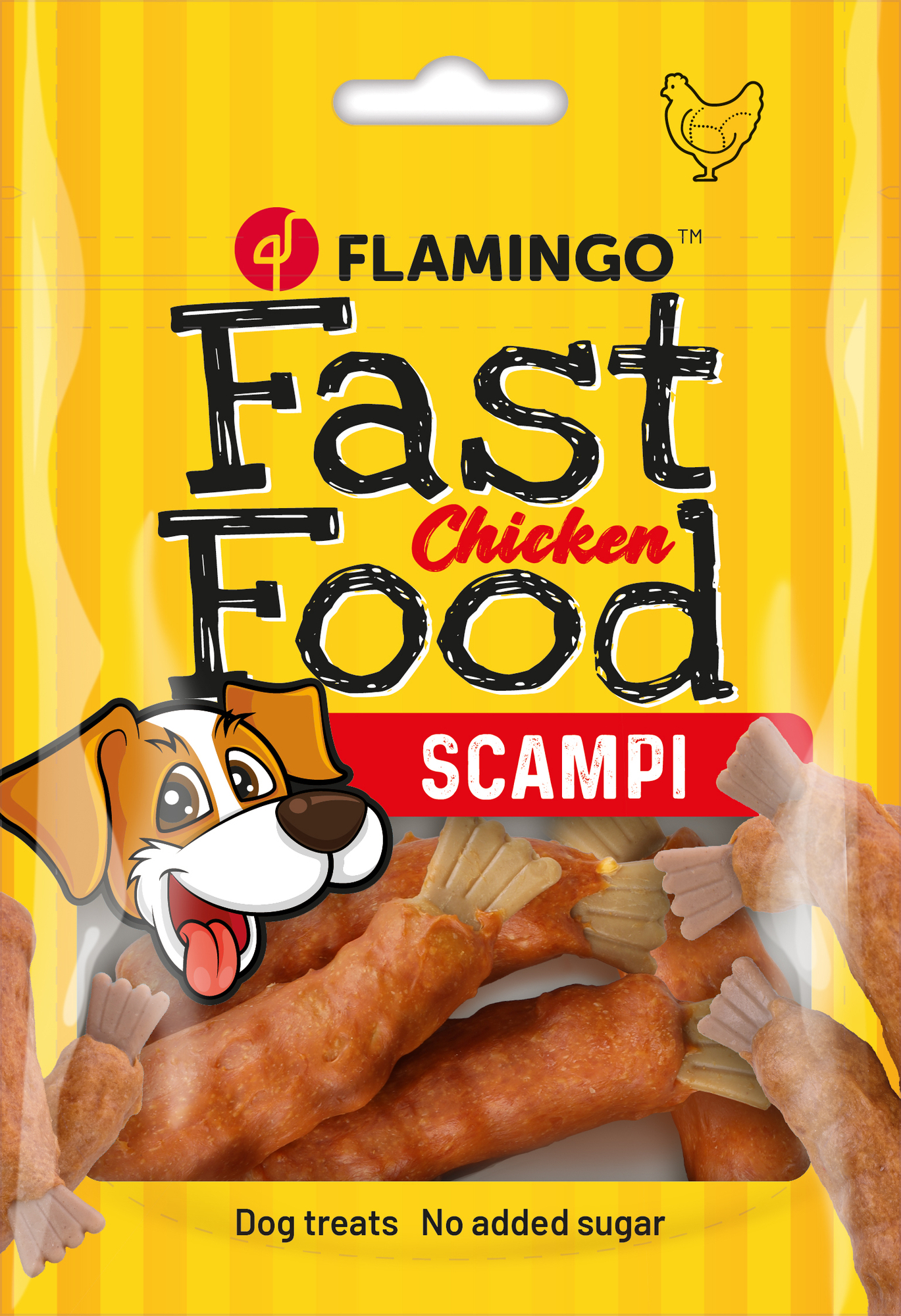 Golosinas Snack Fast Food Scampi de pollo