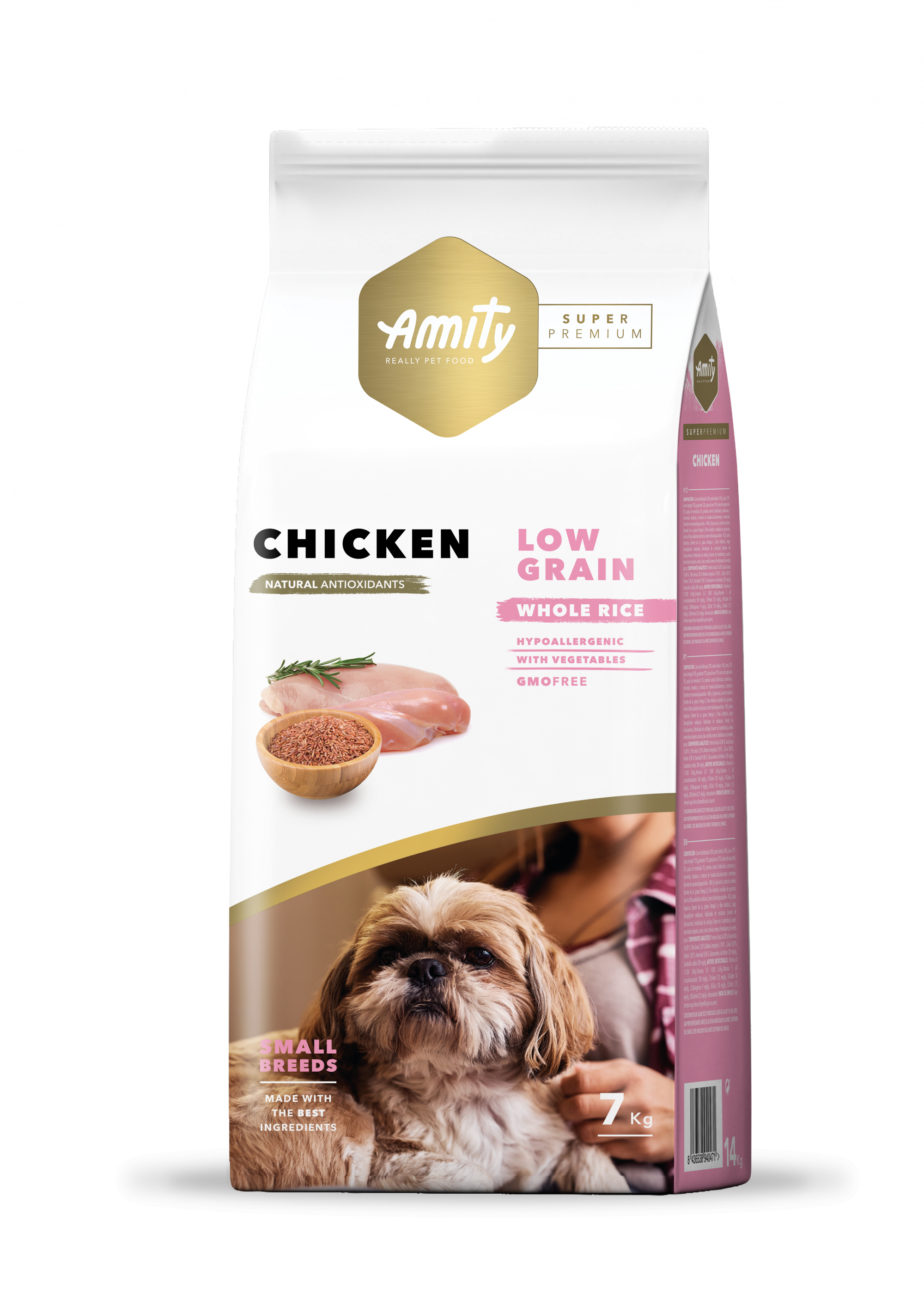 AMITY Super Premium Mini Croquettes au Poulet pour Petit Chien adulte