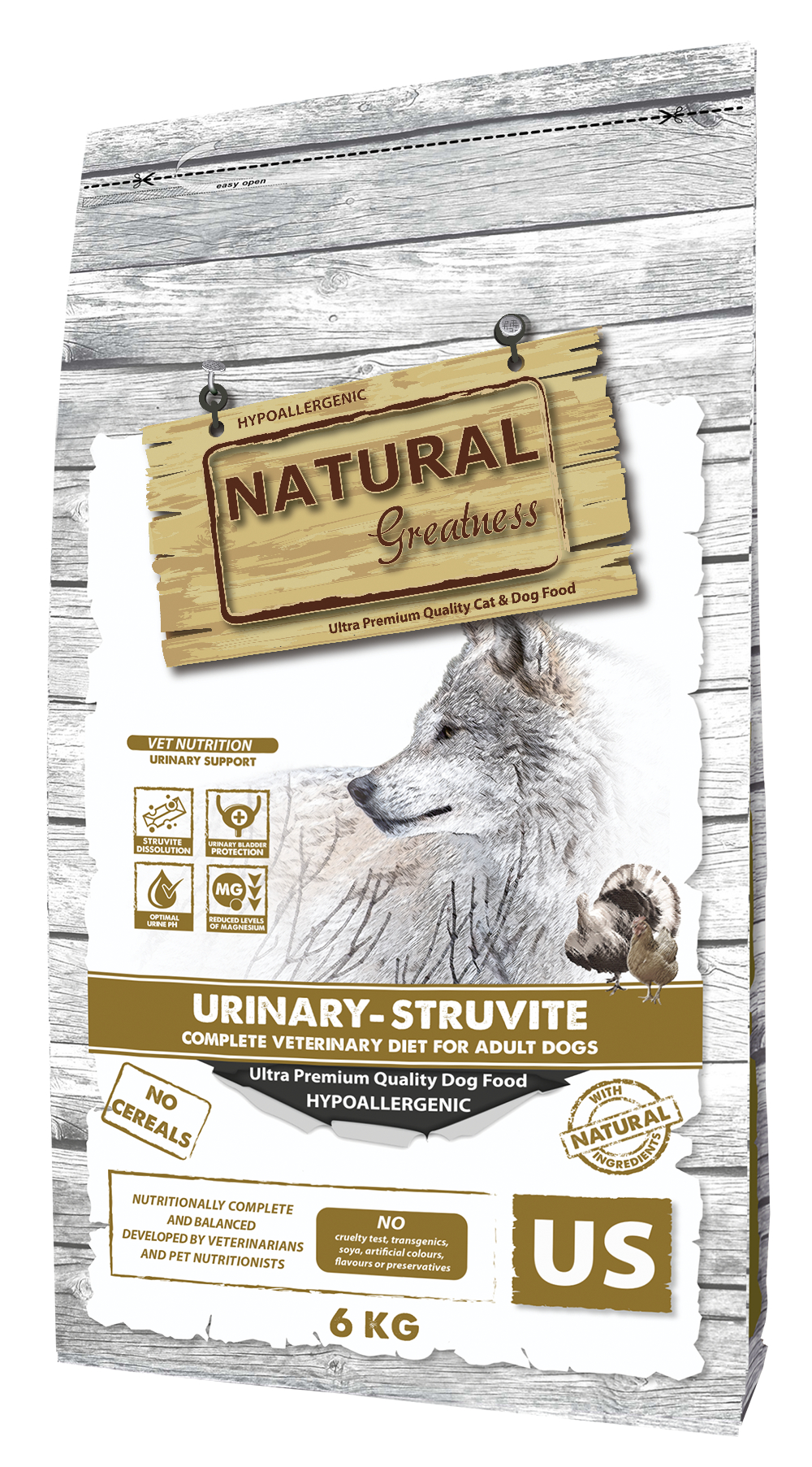 NATURAL GREATNESS Urinary Struvite para cão adulto