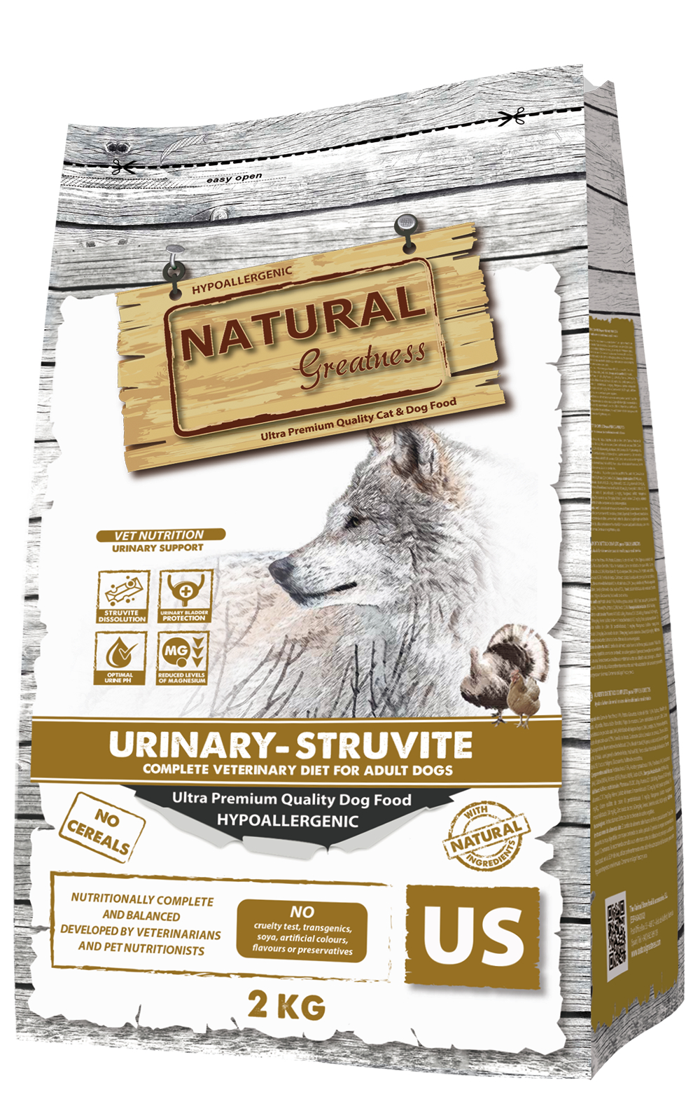 NATURAL GREATNESS Urinary Struvite pour chien adulte