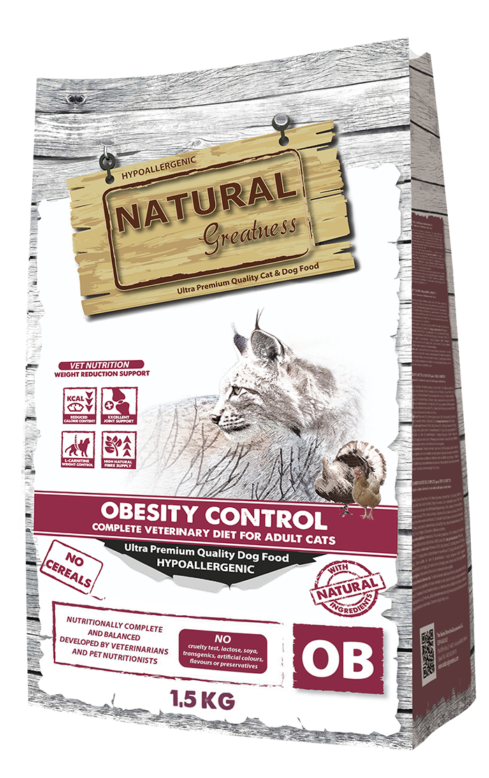 NATURAL GREATNESS Control de Obesidad para gato adulto