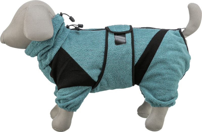 Peignoir de Bain en tissu Eponge Pétrole Ultra Absorbant pour Chien - Plusieurs tailles disponibles 