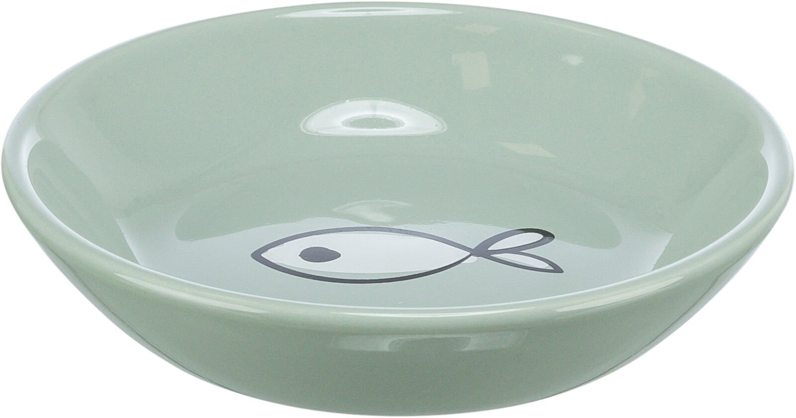 Gamelle / Assiette en Céramique pour Chat et petit Chien - ø14 cm / 0,2 litre - Coloris aléatoire