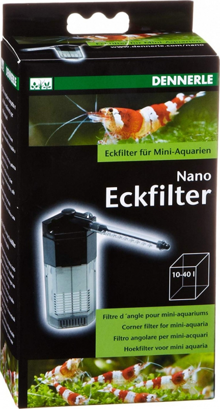 Dennerle Nano Clean Filtre interne d'angle pour mini-aquariums