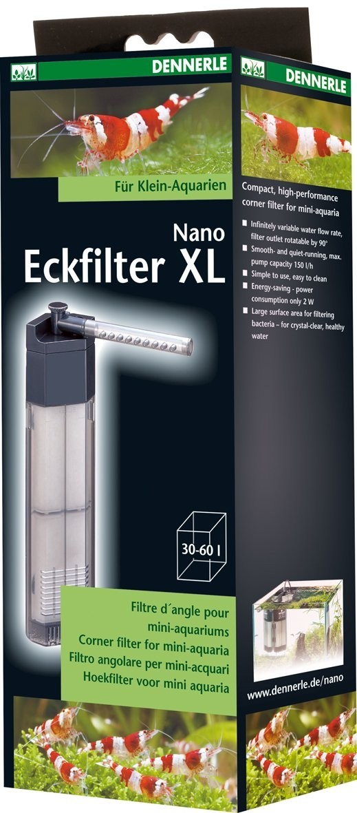 Dennerle Nano Clean XL Filtro interno ad angolo per acquari fino a 60 litri