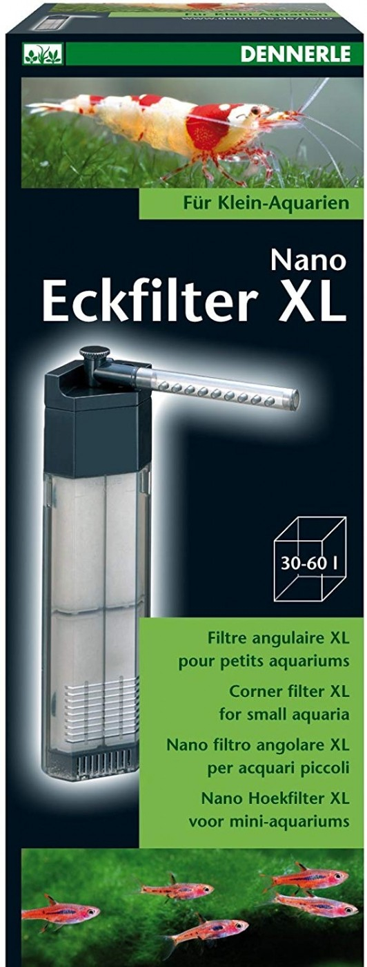 Dennerle Nano Clean XL Filtre interne d'angle pour aquariums jusqu'à 60 litres