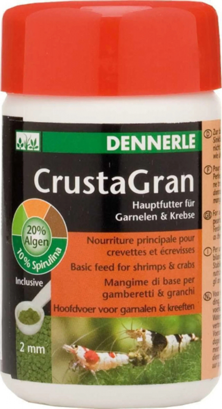 Dennerle CrustaGran Alimento básico para gambas y cangrejos, 2mm