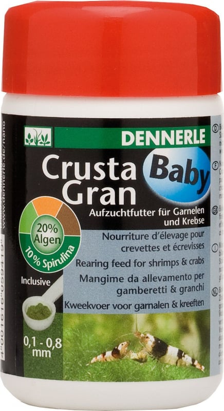 Dennerle CrustaGran Baby Nourriture principale pour l'élevage de crevettes et écrevisses naines