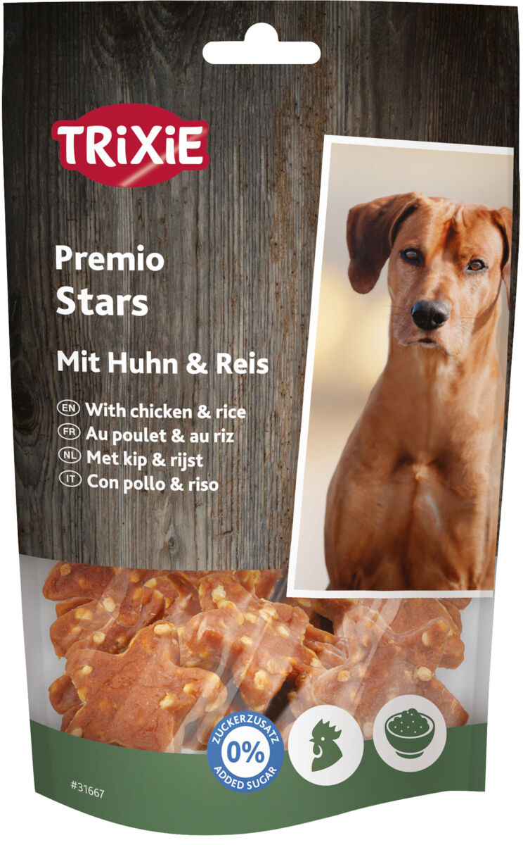 TRIXIE Premio Stars friandises au poulet & riz pour chien