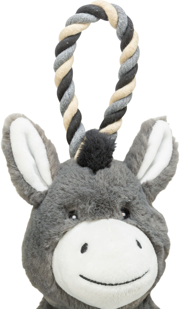 Peluche Burro Sonoro con cuerda de material reciclado - 66cm