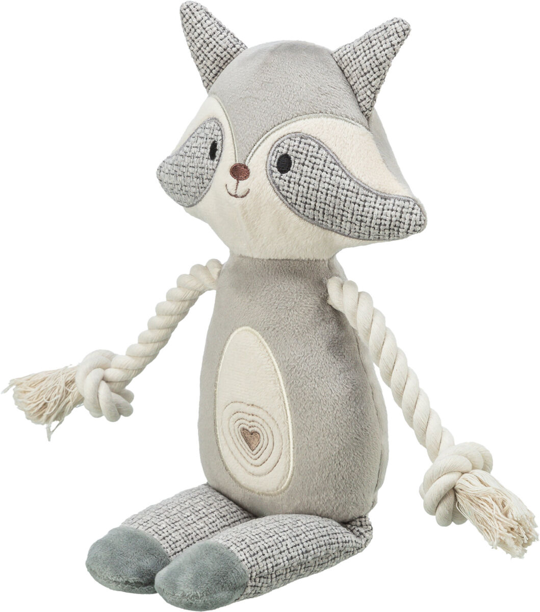 Raton laveur en peluche et tissu