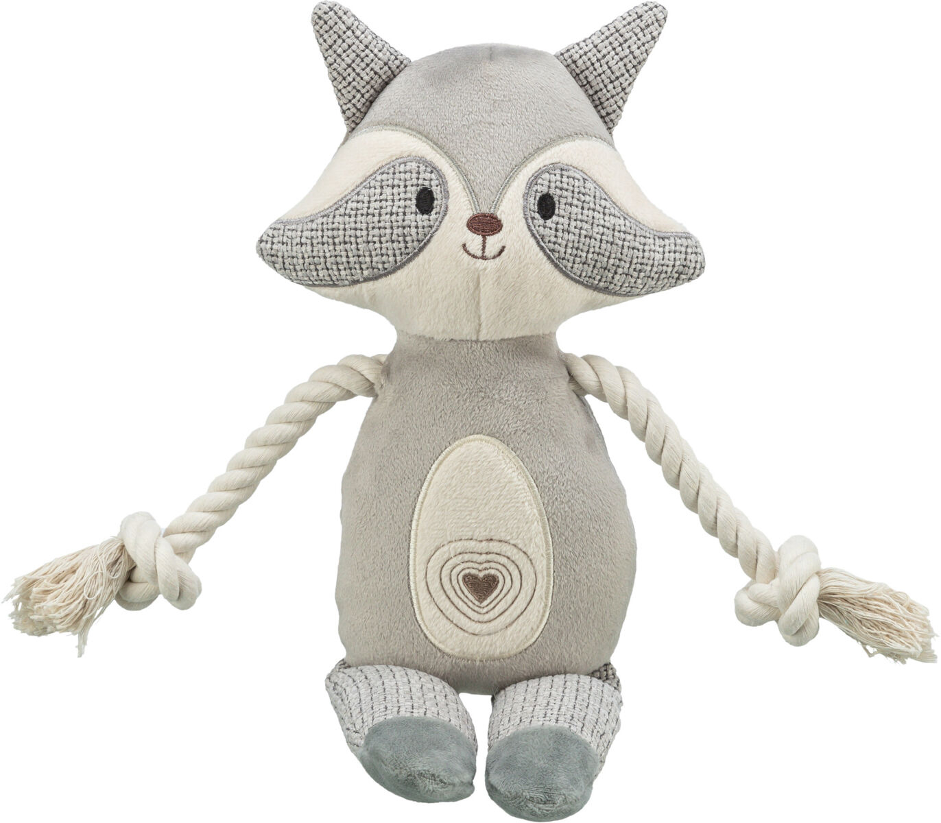 Raton laveur en peluche et tissu