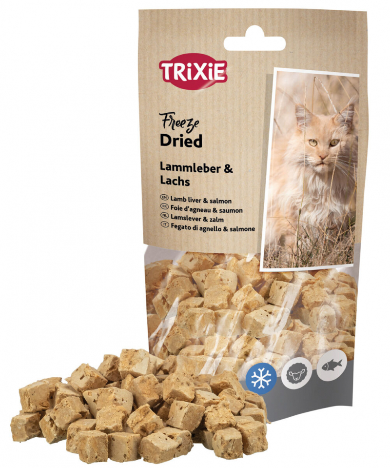 Friandises 100% naturelles Freeze Dried riches en protéines pour Chat - 25g