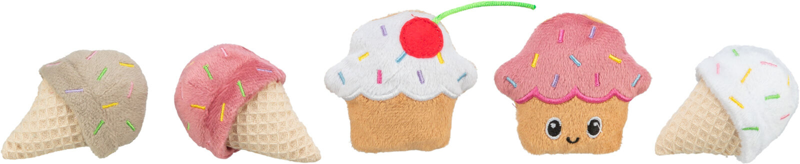 Peluche helado y cupcake con hierba gatera Trixie