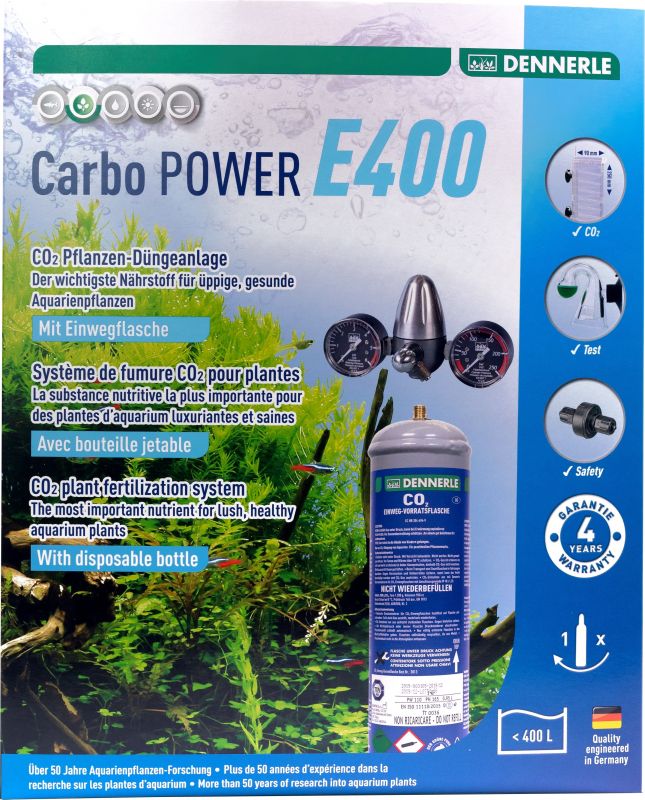 DENNERLE Kit CO2 CarboPOWER E400 avec bouteille jetable