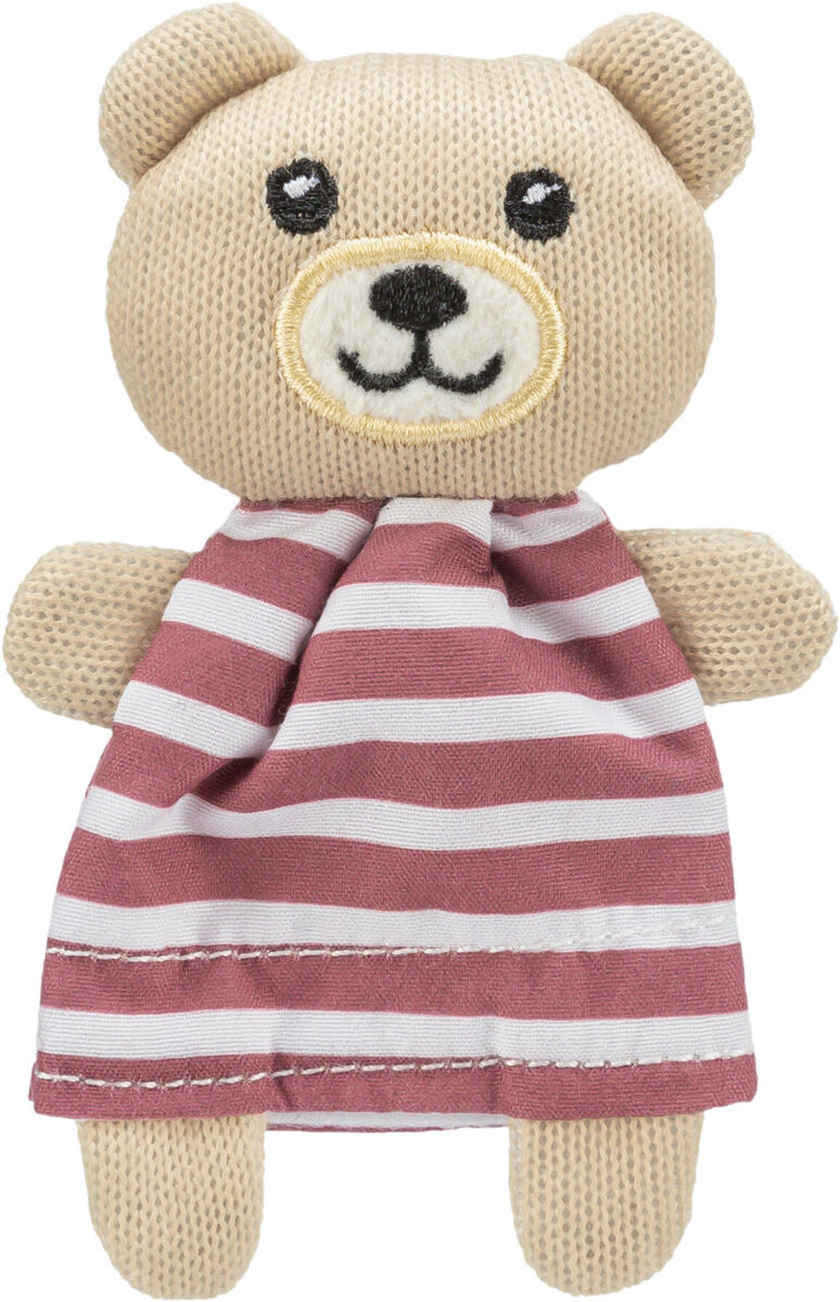 Peluche Ours en tissu avec herbe à chat Trixie