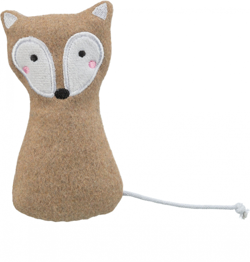 Peluche Renard en tissu avec herbe à chat Trixie