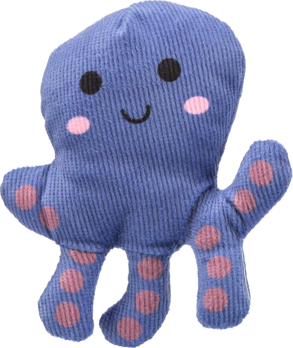 Pluchen Octopus met kattenkruid van Trixie