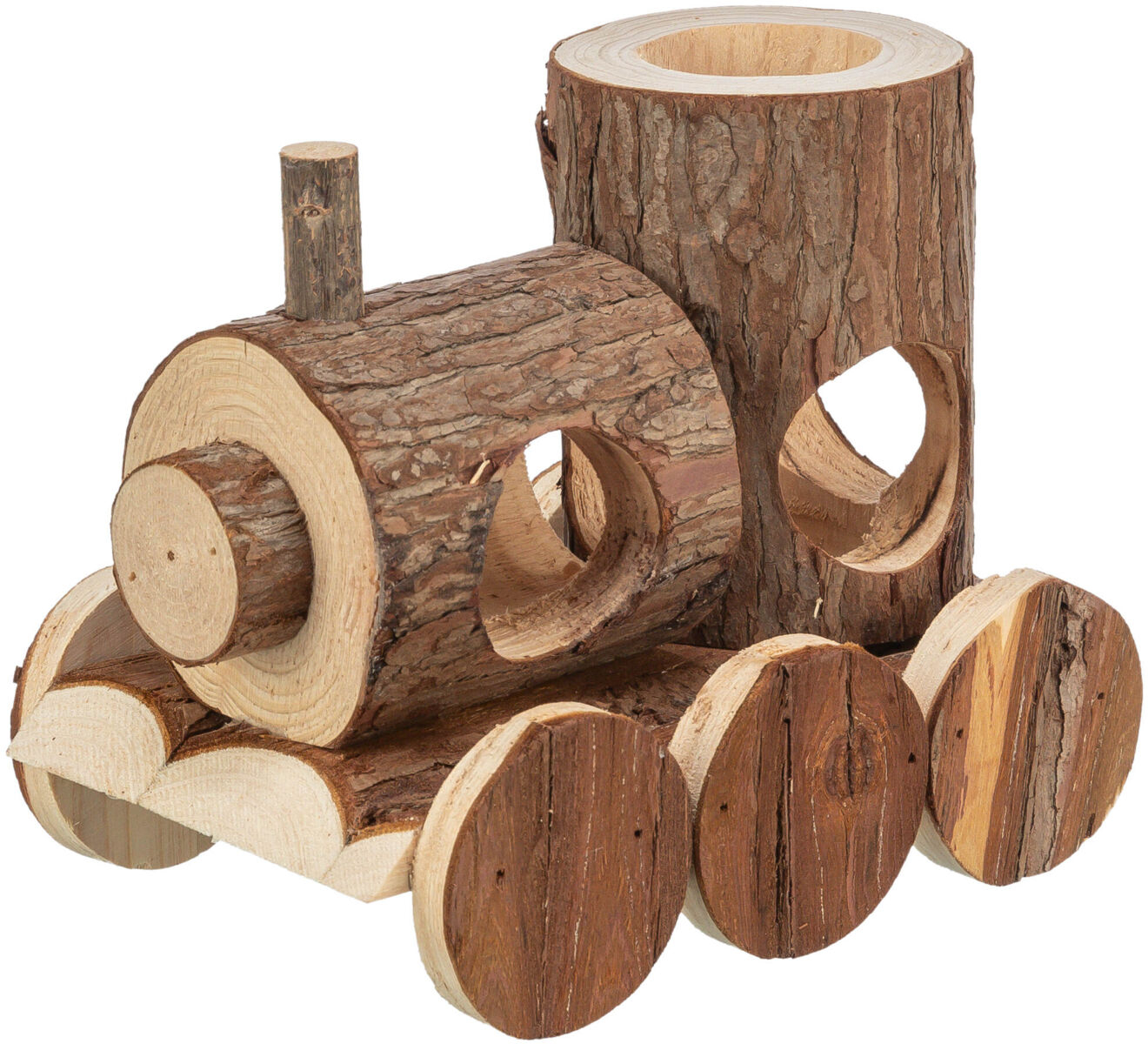 Train Levin en bois naturel pour Petits Rongeurs