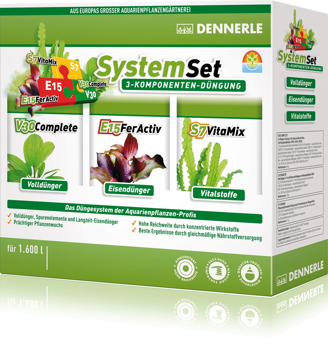 PERFECT PLANT System DENNERLE Dünger-Set für Pflanzen E15, V30 und S7