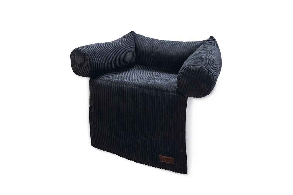 Kissen für Sofa RIBBED Anthrazit - 2 verfügbare Größen